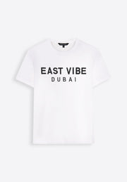 White Cotton T-Shirt - East Vibe